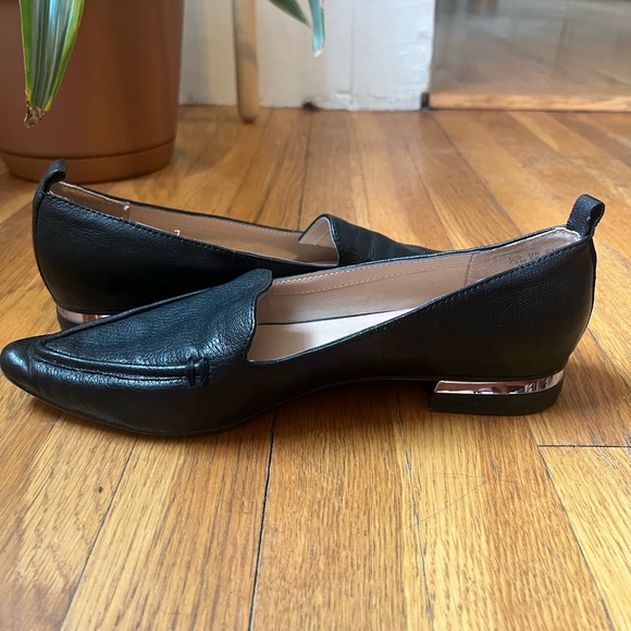 Franco Sarto Susie Black Leather Loafers - Picture 2 of 3
